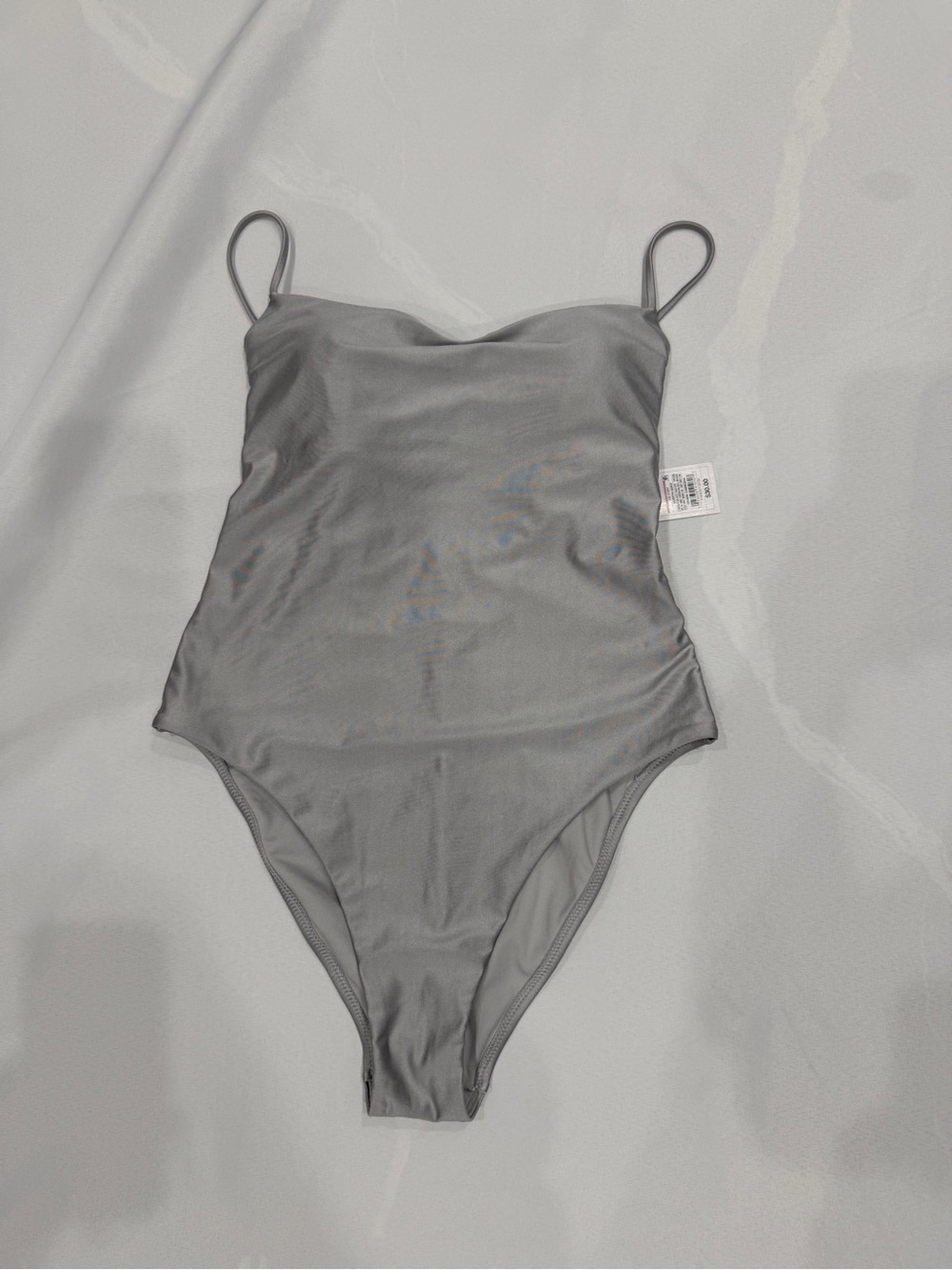 Shade & Shore Sleek Gray One-Piece Swimsuit
